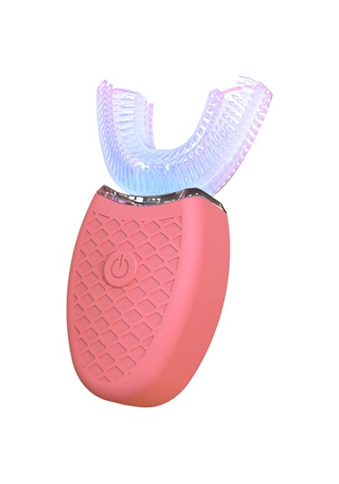 Dianziye Pink U-shaped Electric Toothbrush With 3 Modes - Ipx7 Waterproof, Usb Rechargeable, 5000-15000hz Titreşimli For Deep Cleaning Çok Renkli