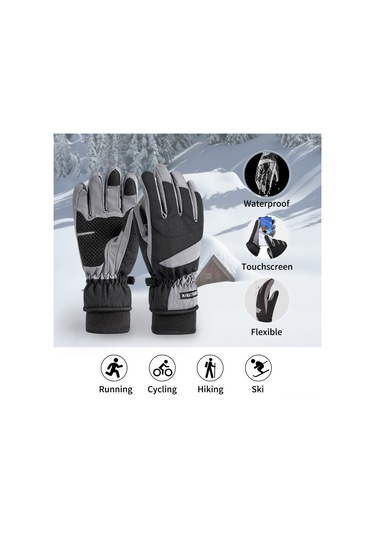 Erkekler Kadınlar Kış Sıcak Eldivenler Dokunmatik Eldivenler Kaymaz Rüzgar Geçirmez Su Geçirmez Isı Yalıtımlı Kayak Eldivenleri Dış Mekan Koşu Bisiklet Sürme Sürüş Dağ Yürüyüşü İçin Gri Erkekler Kadınlar Kış Sıcak Eldivenler Dokunmatik Eldivenler Kaymaz Rüzgar Geçirmez Su Geçirmez Isı Yalıtımlı Kayak Eldivenleri Dış Mekan Koşu Bisiklet Sürme Sürüş Dağ Yürüyüşü İçin Gri