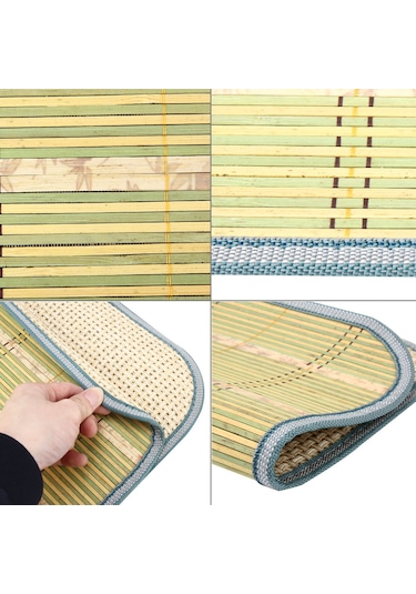 Araba Oto Soğutma Bambu Koltuk Minderi Ped Mat Aile Ofisi Araba İçin Rastgele Renk Teslimatı