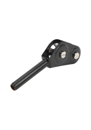 Xindoker Siyah Tüm Allyuminyum Çift Katrol Rehber Halka - 6.0mm, Ağır İp Ve Büyük Balık İçin Dayanıklı, Kolay Kurulum, Deniz Kamçı Aksesuarı