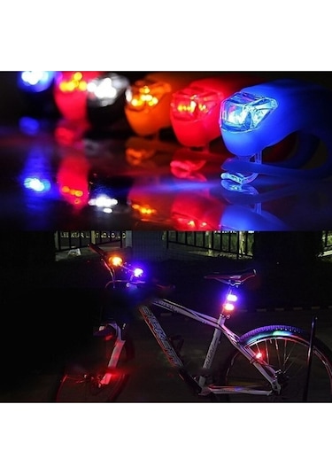 Bisiklet Gidon Işığı Led İkili K-3781 Siyah