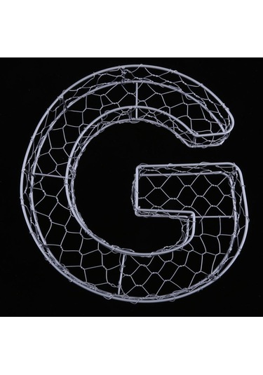 Suntek Magideal Alfabe Demir Tel Çelenk Çerçeve Etli Saksı Metal G