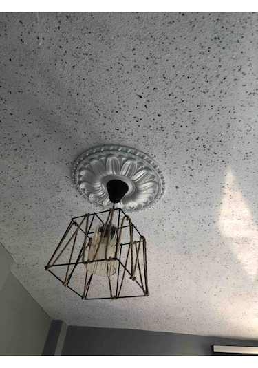 40 40 Cm Dekoratif Estetik Tekli Avize Göbeği Bronz