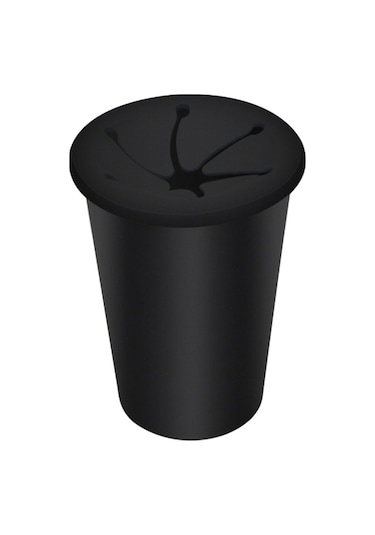 Araba Çöp Kovası Çöp Tutucu Araç Kapı Bardak Tutucu Koltuk Arkası Silikon Çöp Kutusu Çöp Kovası - Siyah