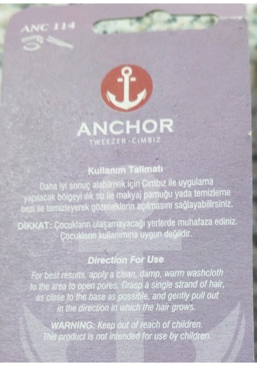 Anchor Kaş Bıyık Cımbızı