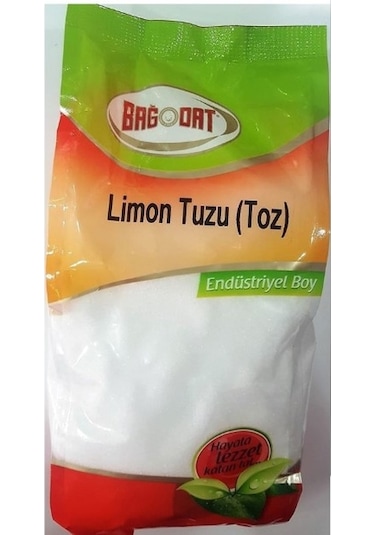 Bağdat Endüstriyel Boy Toz Limon Tuzu 1 KG
