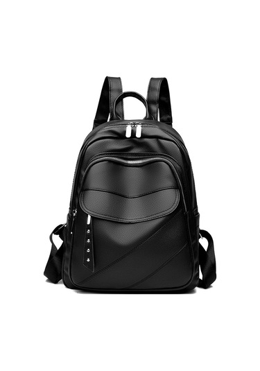 Kızlar Yeni Moda Seyahat Yüksek Kaliteli Okul Çantası-siyah Siyah