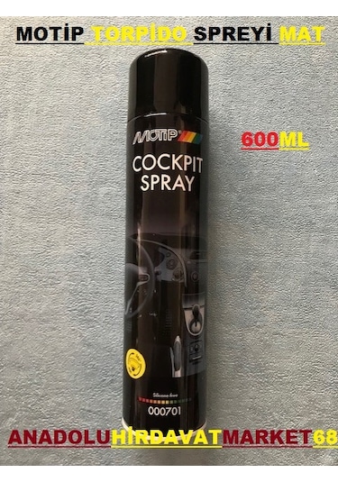 Motip 600 ML Torpido Ve Kokpit Koruma Ve Yenileme Spreyi Yarı Mat