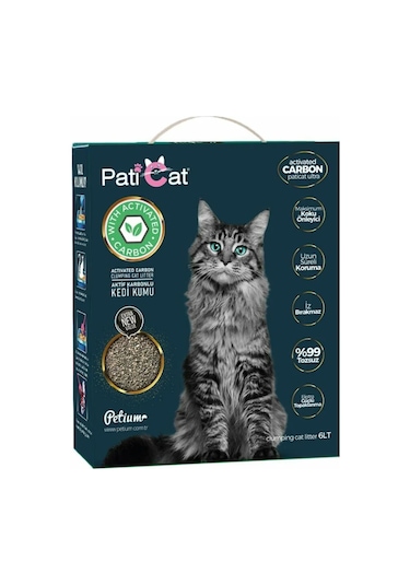 Pati Cat Aktif Karbonlu Topaklanan Kedi Kumu 6 L