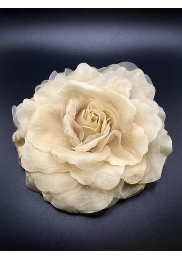 Amely Rid Büyük Ve İri Kumaş Gül Rengi Broş Tokası 175051158 Bej