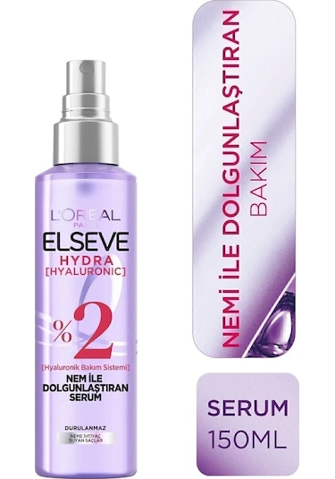 ELSEVE Hydra [hyaluronic] Nem Dolduran Şampuan 300ml Nem İle Dolgunlaştıran Serum 150ml Seti