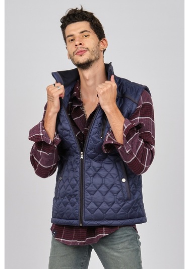 Lucas Erkek Cep Detaylı Yelek 265835 Lacivert Lacivert