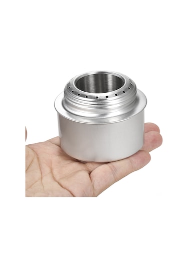 Ximistore9 Alüminyum Aloy Ultra Hafif Alkollü Çadır Çalışanı - Güneş Rengi, Kamp Ve Doğa Etkinlikleri İçin Taşınabilir Isıtıcı Gümüş