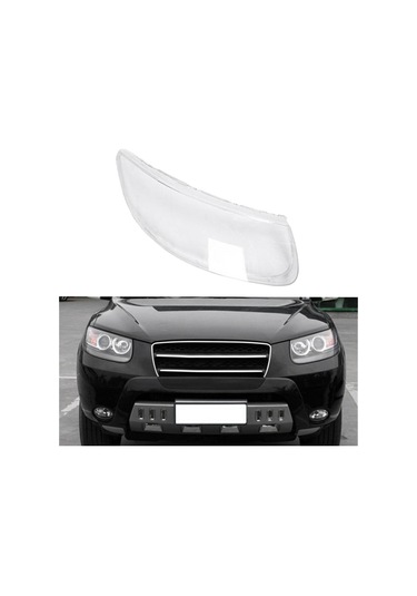 Dinosaurs Araba Şeffaf Lens Kabuk Kapak Ön Far Kapağı Değiştirme Hyundai Santa Fe 2008 2009 2010 2011 2012 Sağ