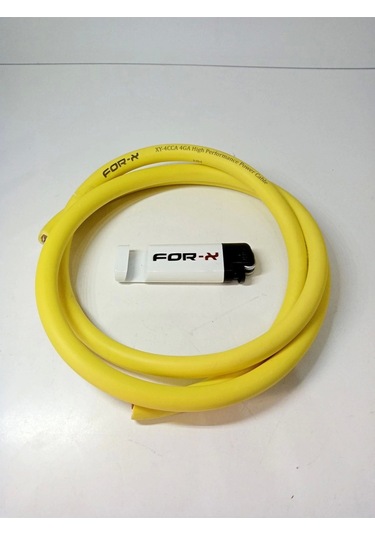 Amfi Tesisat Güç Kablosu 4ga Çakmak - Oto Anfi 4ga Power Kablosu - 10 Metre