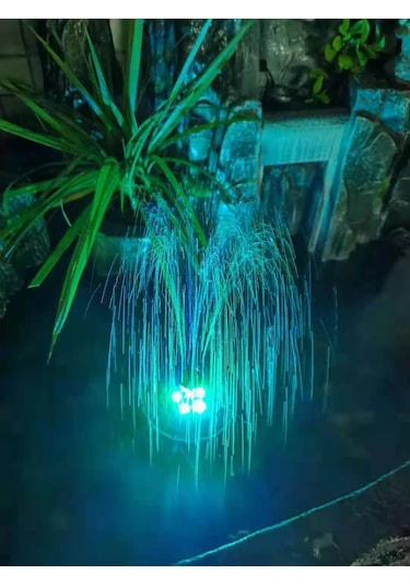 Maiyame 3.5w Güneşli Fontaine, 8 Led Renkli Işık, Otomatik Ve Gece Modu, Su Yetersizliği Koruması, 6 Farklı Nozzle İle Bahçe Dekorasyonu
