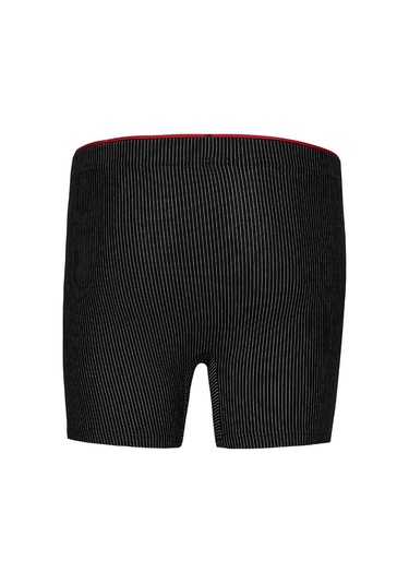 Weweus Siyah Pamuk Elastan Çizgili Boxer 14921 Siyah