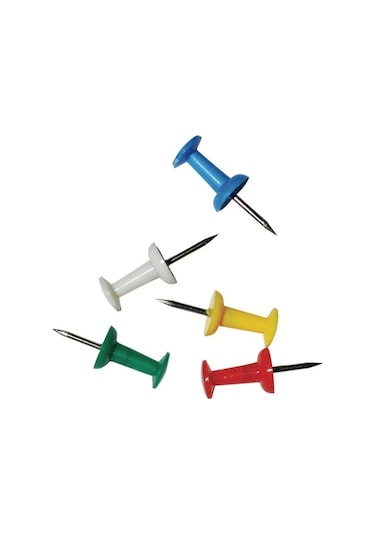 Pano Harita Çivisi Renkli (18 li)