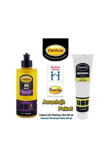 Farecla G3 Wax Premium 250ml Üniversal Pasta 200gr