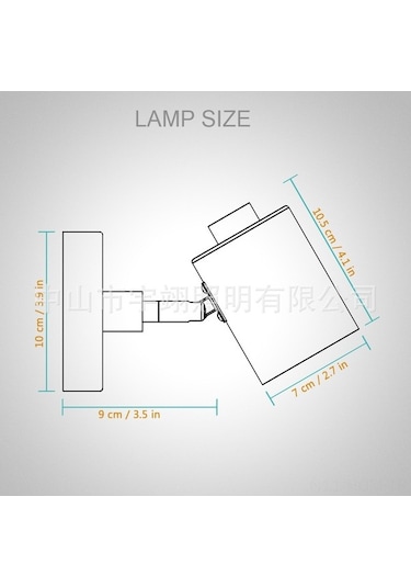 Tongxida Ahşap Tabanlı Gu10 Duvar Lambası, Pratik Açma/kapama Düğmeli, Beyaz Beyaz