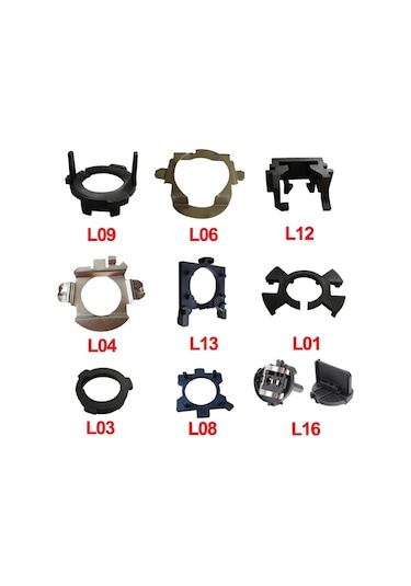 L12-bullvision 2 Adet H7 Led Ampuller Adaptörleri H4 H11 H8 H9 9005 9006 Hb3 Far Soketleri Taban Klip Tutucu Far Adaptö