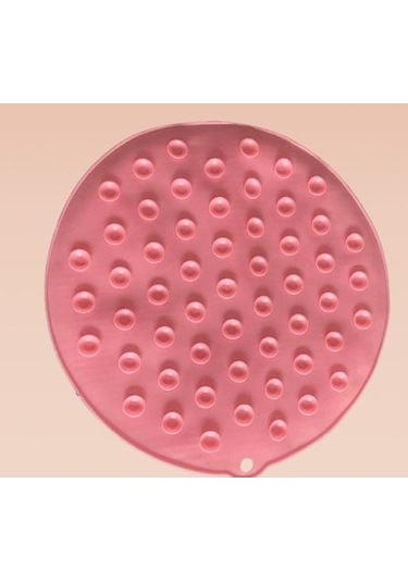 Yuvarlak Vantuzlu Banyo Sırt Kese Matı 26 Cm