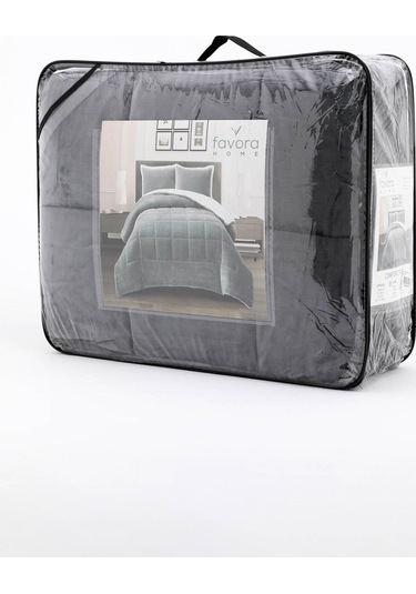 Comforter Tek Kişilik Battaniye Seti - Antrasit
