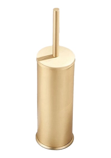 Tuvalet Fırçası Ve Tutucu Seti Banyo Temizleme Fırçası Ev-altın Altın