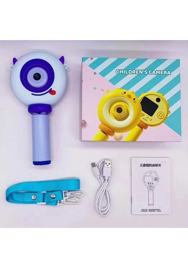 Torima S8 Taşınabilir 1080p Dijital Video Kayıt Fotoğraf Çocuk Kamerası 2.0 Inç Ips Ekran Mavi