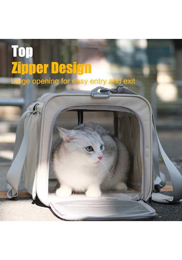 Moveevo Eller Serbest Seyahat Çantası: Nefes Alabilir, Katlanır Kedi/köpek Taşıma