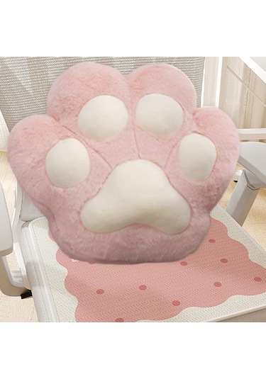 Suntek Kedi Pençesi Yastık Battaniye Sevimli  Pembe