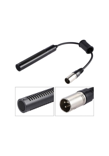 Lemestar "profesyonel Tek Yönlü Stereo Kondenser Mikrofon - Sony/panasonic Kameralar İçin Xlr Bağlantılı"