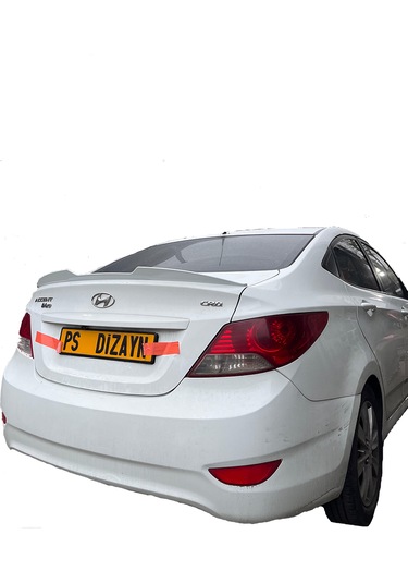 Hyundai Accent Blue Plastik BOYASIZ Spoiler