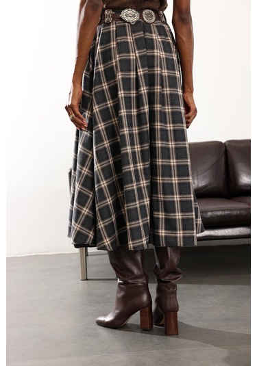 Antrasit Pileli Kate Etek 4977 Antrasit