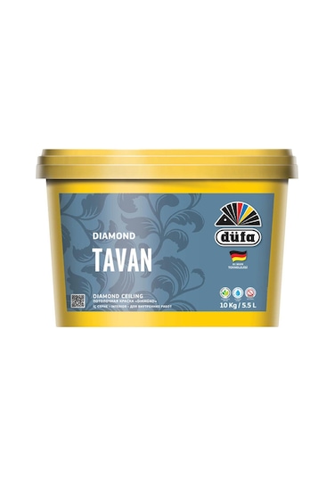 Düfa Diamond Mat Tavan Boyası 10 KG Beyaz