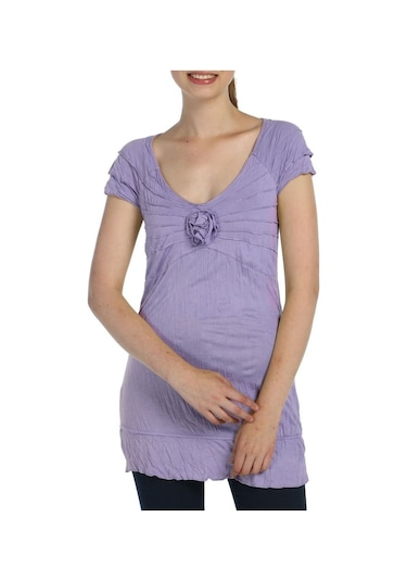 Bulalgiy Kadın Leylak Tişört - Bga009868