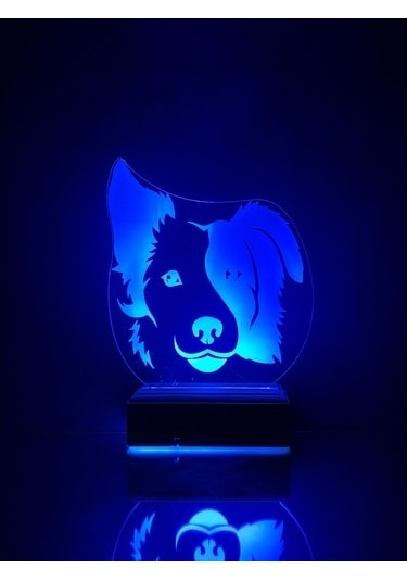Özel Tasarım Köpek Hediyelik 3D Led Lamba