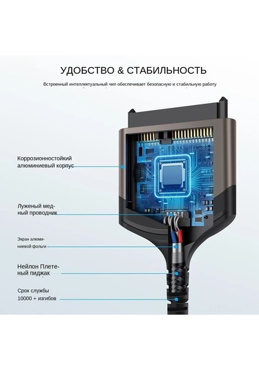 Jeemson Usb 3.0/type-c Sata Adaptör Kablosu - 2.5" Ssd Ve Mekanik Diskler İçin - Yüksek Hızlı Veri Transferi - Alüminyum Kasa - Windows/linux Uyumlu