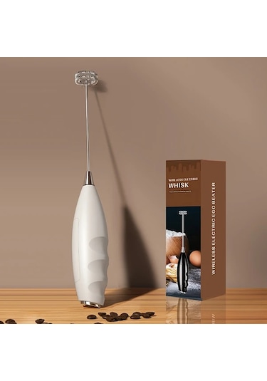 Elmpaly Beyaz 1 Adet Taşınabilir Elle Tutulan Süt Köpürtücü Ve Mini Çırpıcı Diğer
