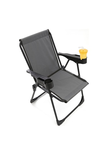Silva Kamp Sandalyesi Bardaklıklı - Gri