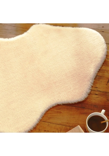 Tappeto Rex Tavşanı Çift Kafa Post Krem (22 Mm Tüy)