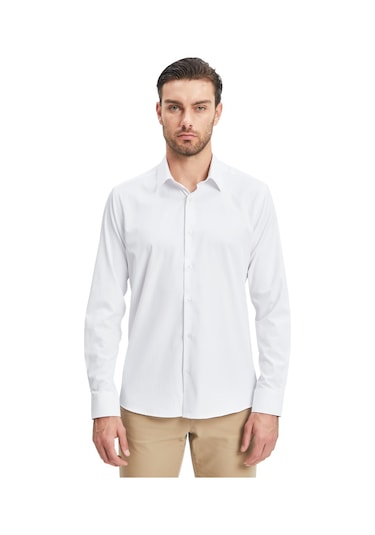 Gsstore Galatasaray Erkek Slim Fit Gömlek E241293 Beyaz
