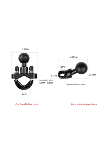 Shineyee Motosiklet Telefon Tutucu Tutucu Motosiklet Cep Telefonu Tutucu Hırsızlığa Karşı 360 Dönebilen Motosiklet Dikiz Aynası Tutucu