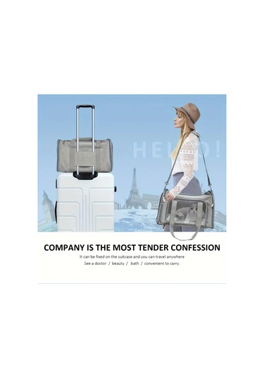 Tongdashop Siyah Havayolu Onaylı 15 Kg'a Kadar Kedi Taşıma Çantası Katlanır Mesh