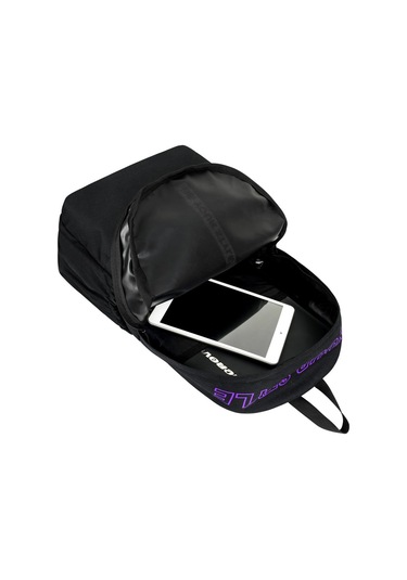 Geniş Hacimli Günlük Ve Okul Kullanımına Uygun Unisex Siyah Mor Sırt Çantası Pwcnt005 Siyah Mor