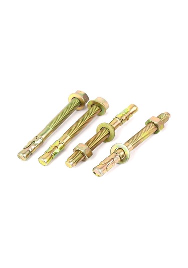 Genişletme Vidası Ankraj Cıvataları Genişletme Cıvatası, Genleşme Vidası, Dokunma Vidaları, Sarı Çinko Kaplama M12 8.5 CM