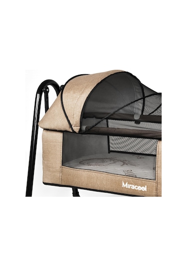 Miracool Loft C 210 Portatif Beşik Kahverengi + Bambo Yatak