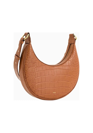 Jw Pei Carly Saddle Bag Vegan Deri Omuz Çantası Kahverengi