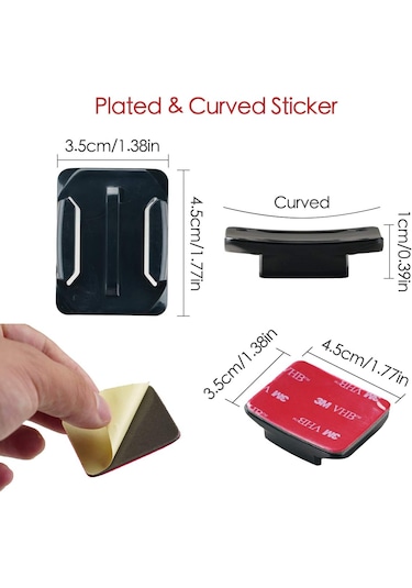 Fimtech Tüm Aksiyon Kameralar İle Uyumlu Kask Bağlantı Seti