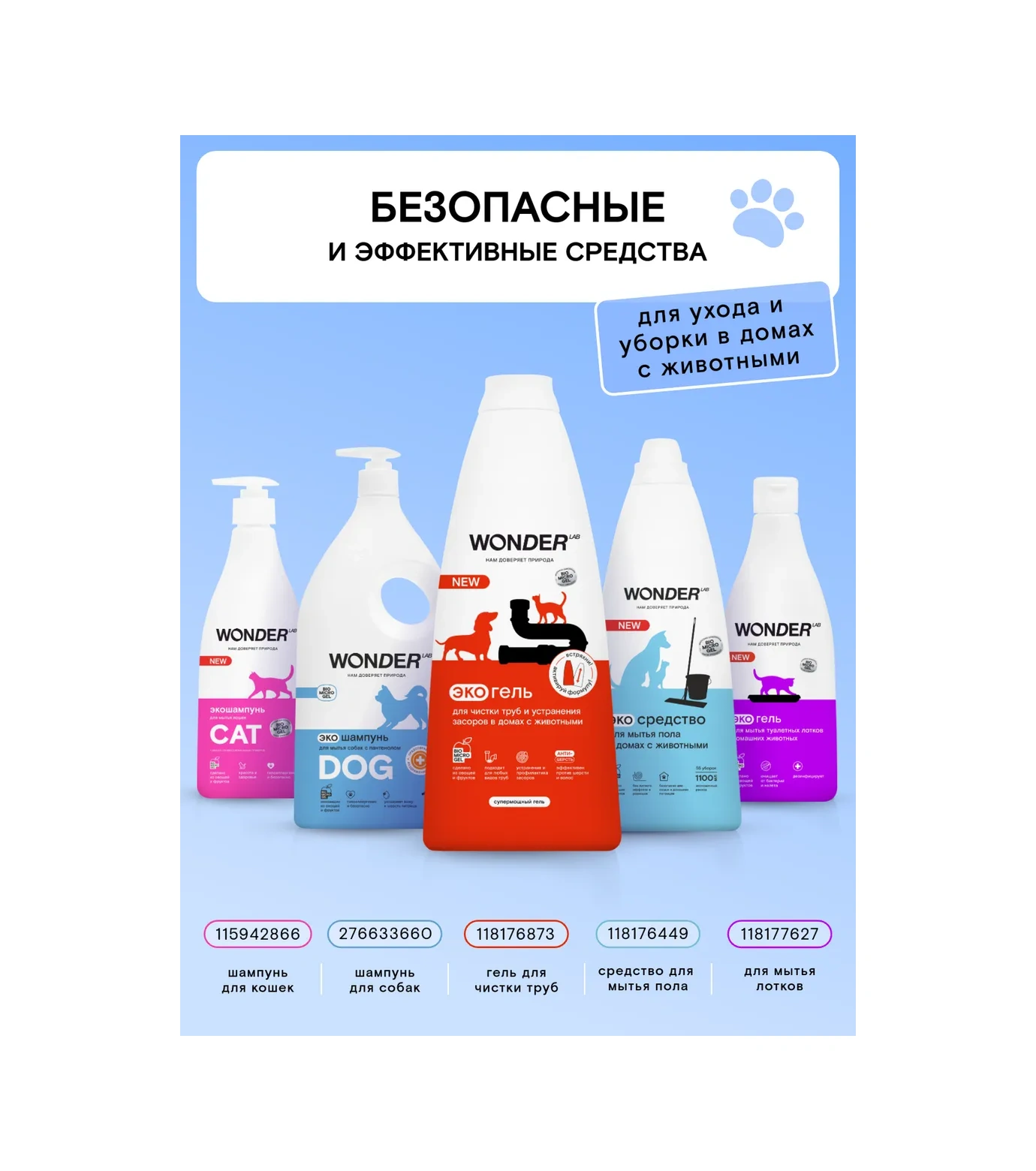 Wonder Lab Köpekler İçin 1l Koku Giderici Şampuan - Hayvan Koku, Yavru Yıkama, Eko Patilerin Temizliği 115947803